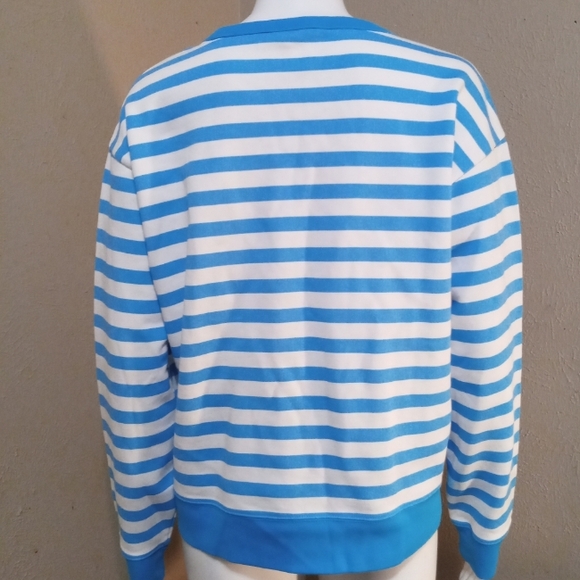 NWT Draper James  Striped Sweatshirt - Picture 3 of 6